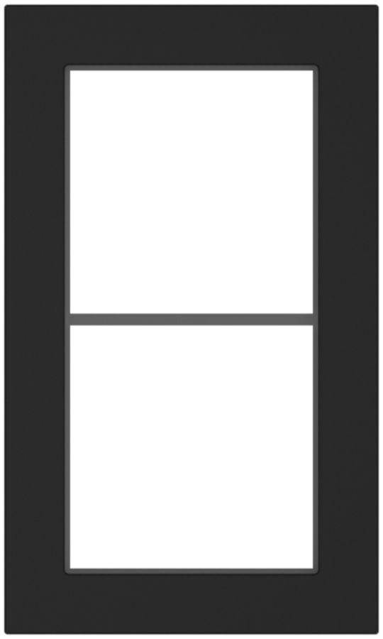 Abdeckrahmen SIDUS 2×1 schwarz