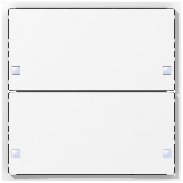 Aufsatz zu Tastsensor ABB SIDUS KNX Design ZE-Typ, 2/4, weiss glänzend
