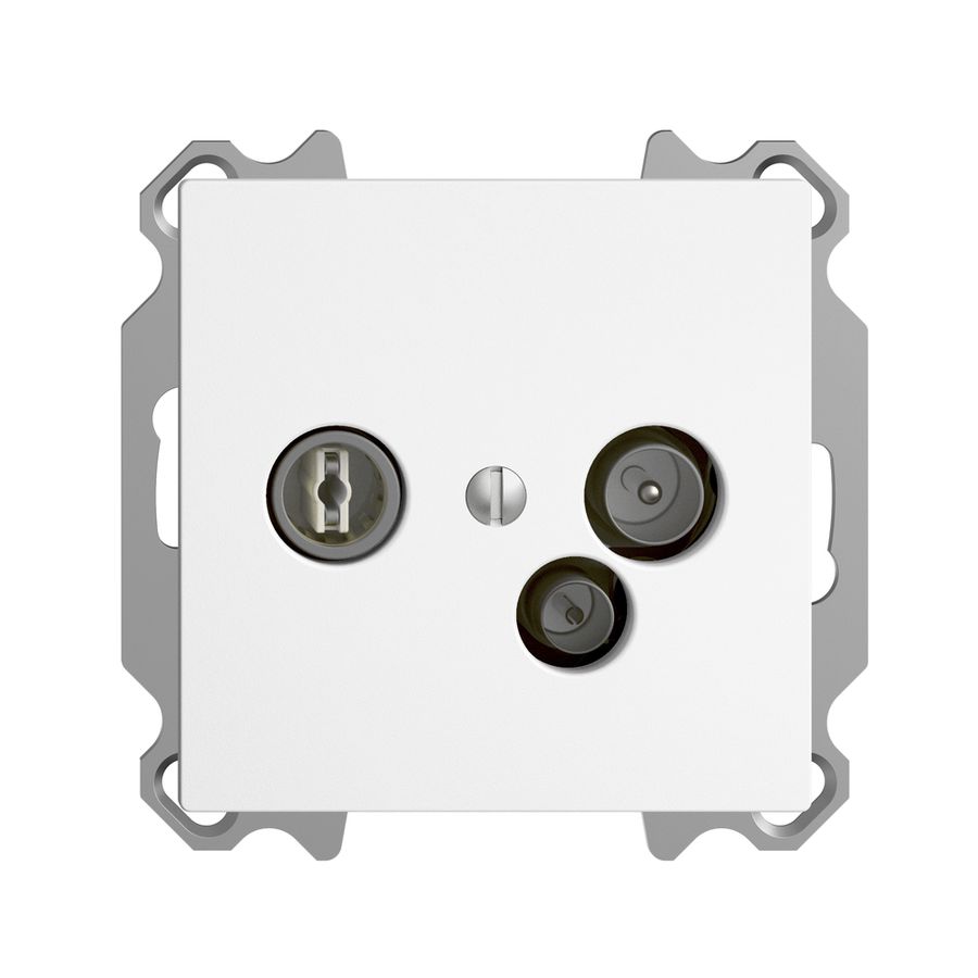 UP-Antennendose TV-R-Daten DD11 5…65MHz EDIZIOdue weiss