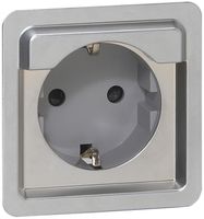 Prise ENC Soliroc SCHUKO chr. sans couvercle