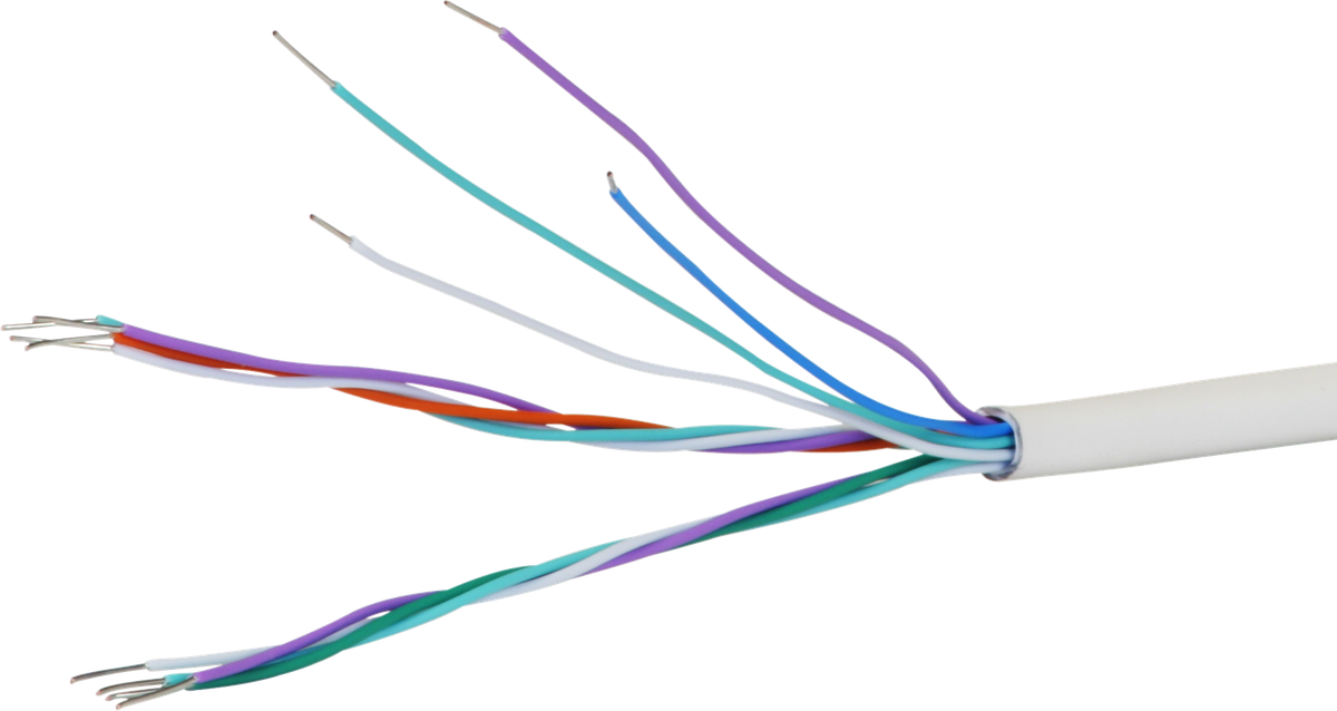 Câble U72 3×4×0.5mm étamé blanc Eca