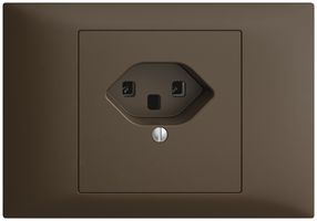 Prise INC EDIZIOdue T23 16A coffee, bornes à vis