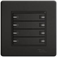 Poussoir KNX RGB ENC EDIZIO.liv SNAPFIX® capteur temp.RGB-LED 8× comm.1T no