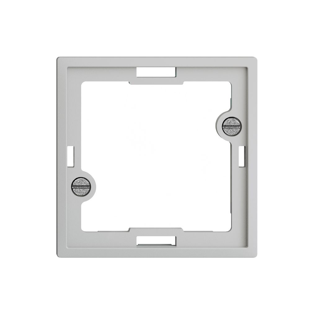 Plaque frontale EDIZIOdue gris clair pour lampe témoin plate