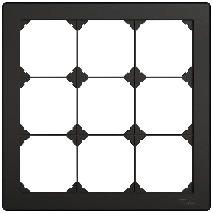 UP-Abdeckrahmen EDIZIO.liv SNAPFIX® 3×3 216×216mm sz
