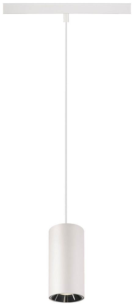 LED-Pendelleuchte SLV NUMINOS S 48V AD 16W 1200lm 940 DALI Ø60 weiss/Silber