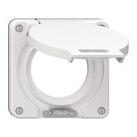 Deckel mit Klappdeckel NEVO Ø53mm abschliessbar ws (Dicht.sz)