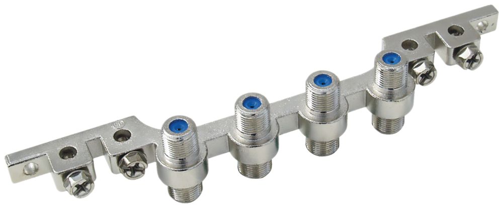 Erdungsblock mit 4 F-Kupplung NB04F