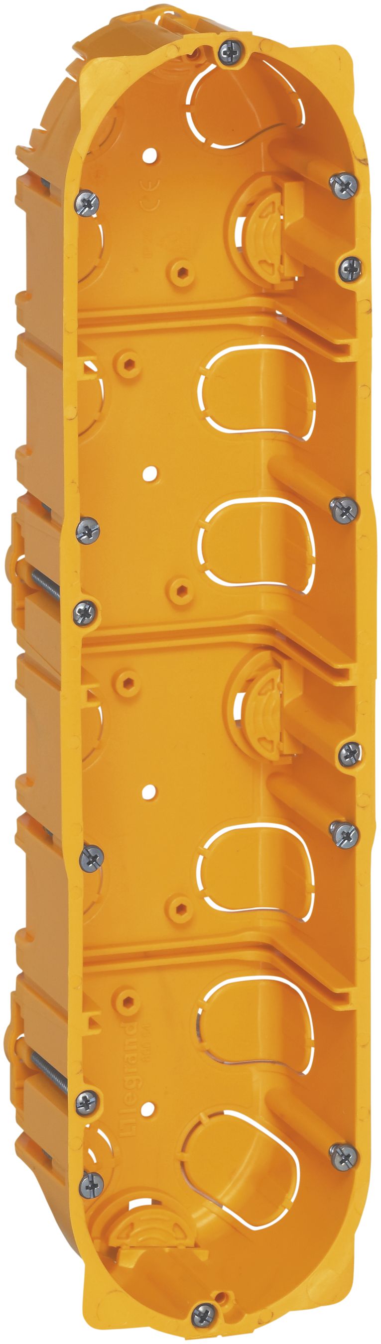 Boîte ENC Batibox MOS jaune 10 mod. p=50mm pour cloison creuse