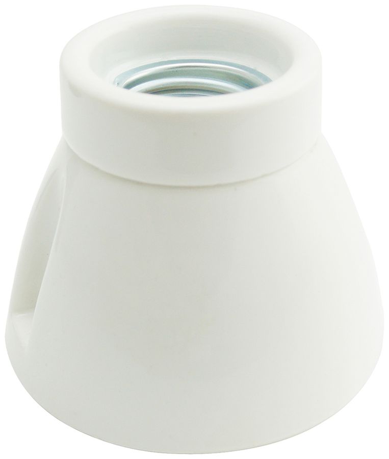 Douille Elektrogros douille de plafond E27 250V 4A Ø75×65mm porcelaine blanc