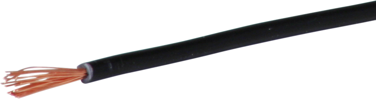 T-Litze halogenfrei 1mm² schwarz Eca, Spule à 100m