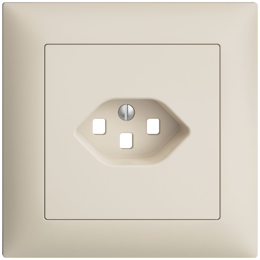 UP-Frontset EDIZIOdue crema 88×88mm 1×T23