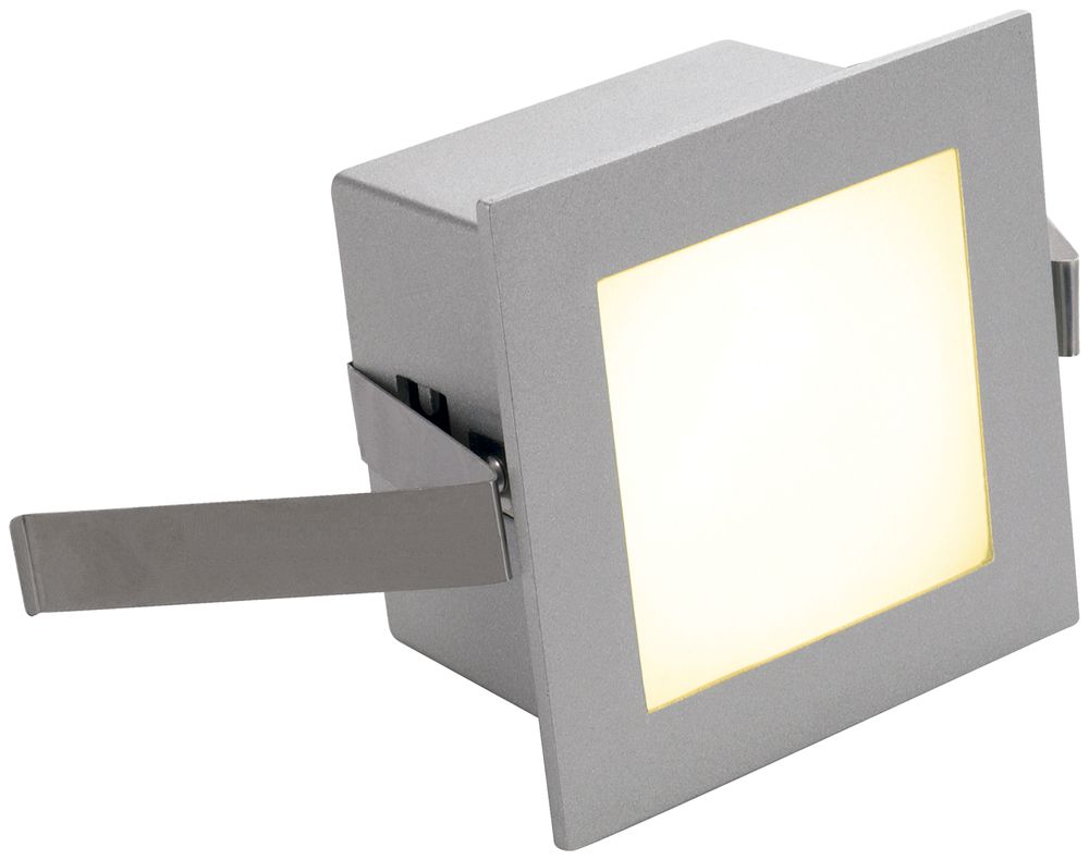 EB-LED-Leuchte SLV FRAME BASIC, 350mA 1W 90lm 3000K eckig IP20 silbergrau