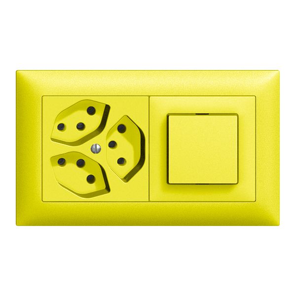 UP-Kombination EDIZIOdue 3×T13+3/1P lemon, horizontal