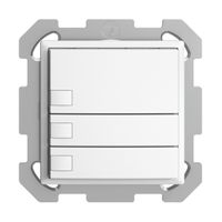 UP-KNX-Taster RGB EDUE, 250mW, o.LED, 3×Taste, 1×Tastenb., ws