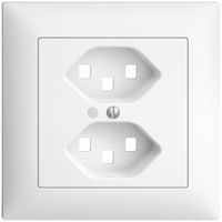 Kit frontal ENC EDIZIOdue blanc 88×88mm 2×T23, lentille,