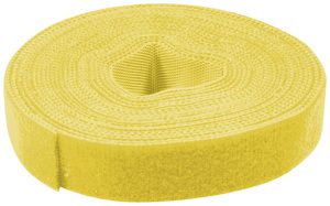 Nastro a strappo VALUE bifacciale 10mm×25m giallo