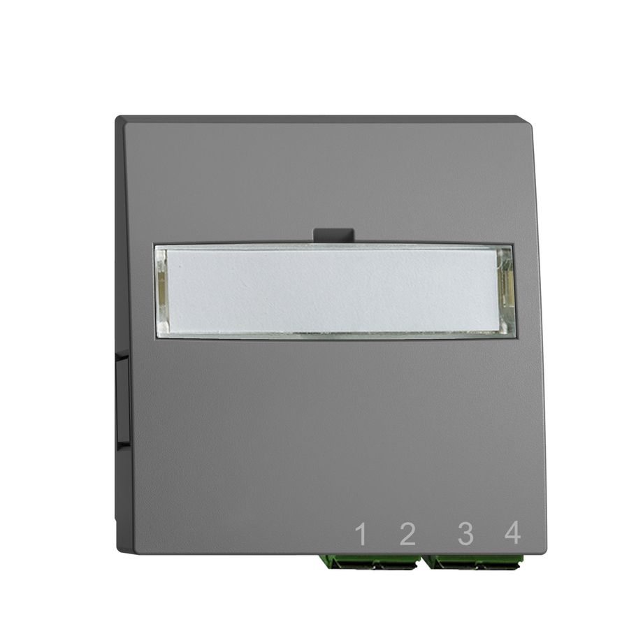 UP-Anschlussdose FTTH EDIZIOdue FH 2×LC APC Duplex F dunkelgrau