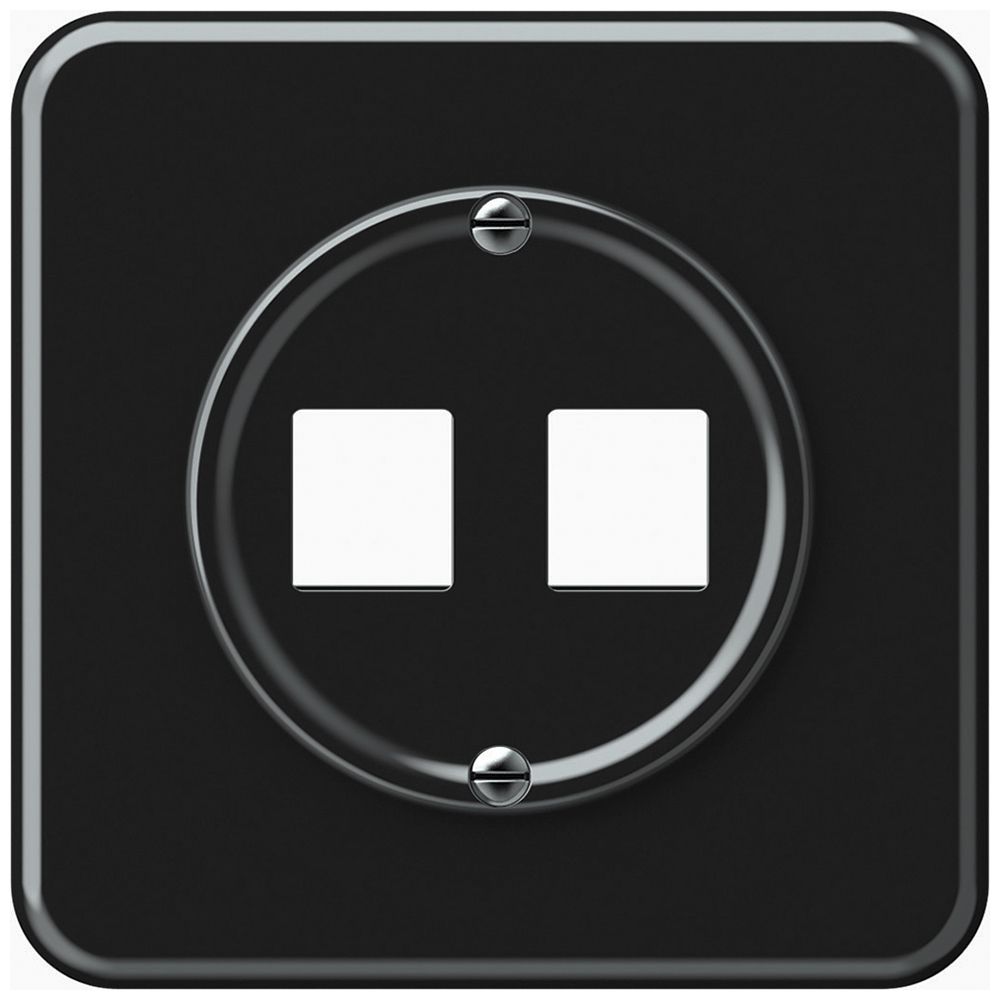 UP-Montageset origin gerade 2×HMS 92×92mm schwarz