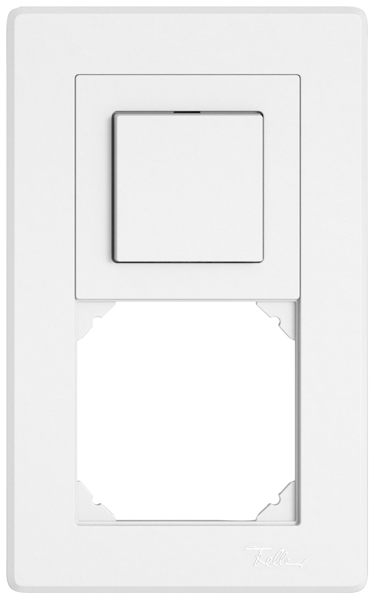 Combinaison ENC EDIZIO.liv SNAPFIX® 2×1 156×96mm inverseur 1L+vide blanc