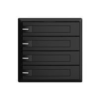 Poussoir KNX RGB EDUE, 250mW, a.LED RGB, a.papier, 4×poussoir, 1×touche, no