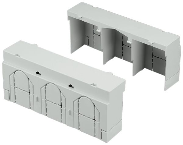 Abdeckung Rittal SV 9344.550 250×70×42mm Kunststoff grau 2Stk
