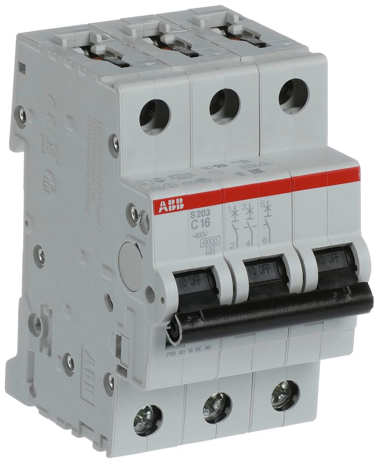 Disjoncteur ABB S203-C16 16A C 6kA