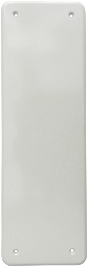 Abdeckplatte I-I-I-I mit 4 Ecklöcher,86×206mm weiss