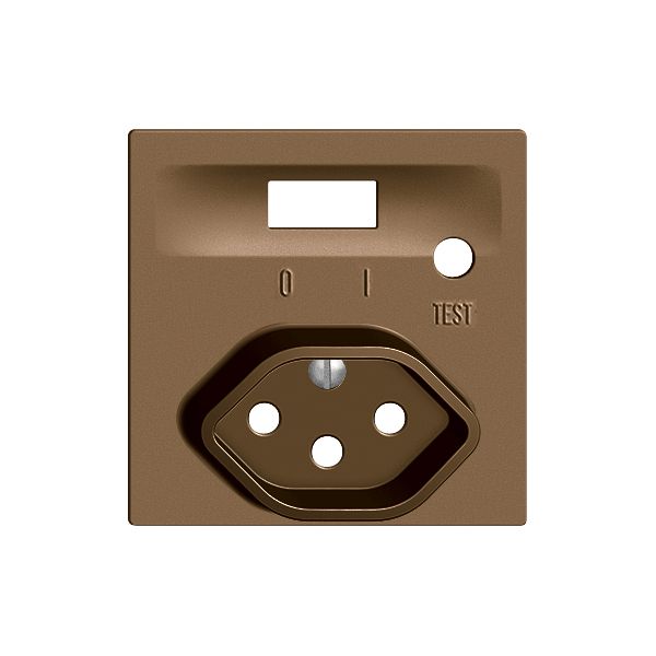 Frontset EDIZIOdue zu FI-Steckdose coffee