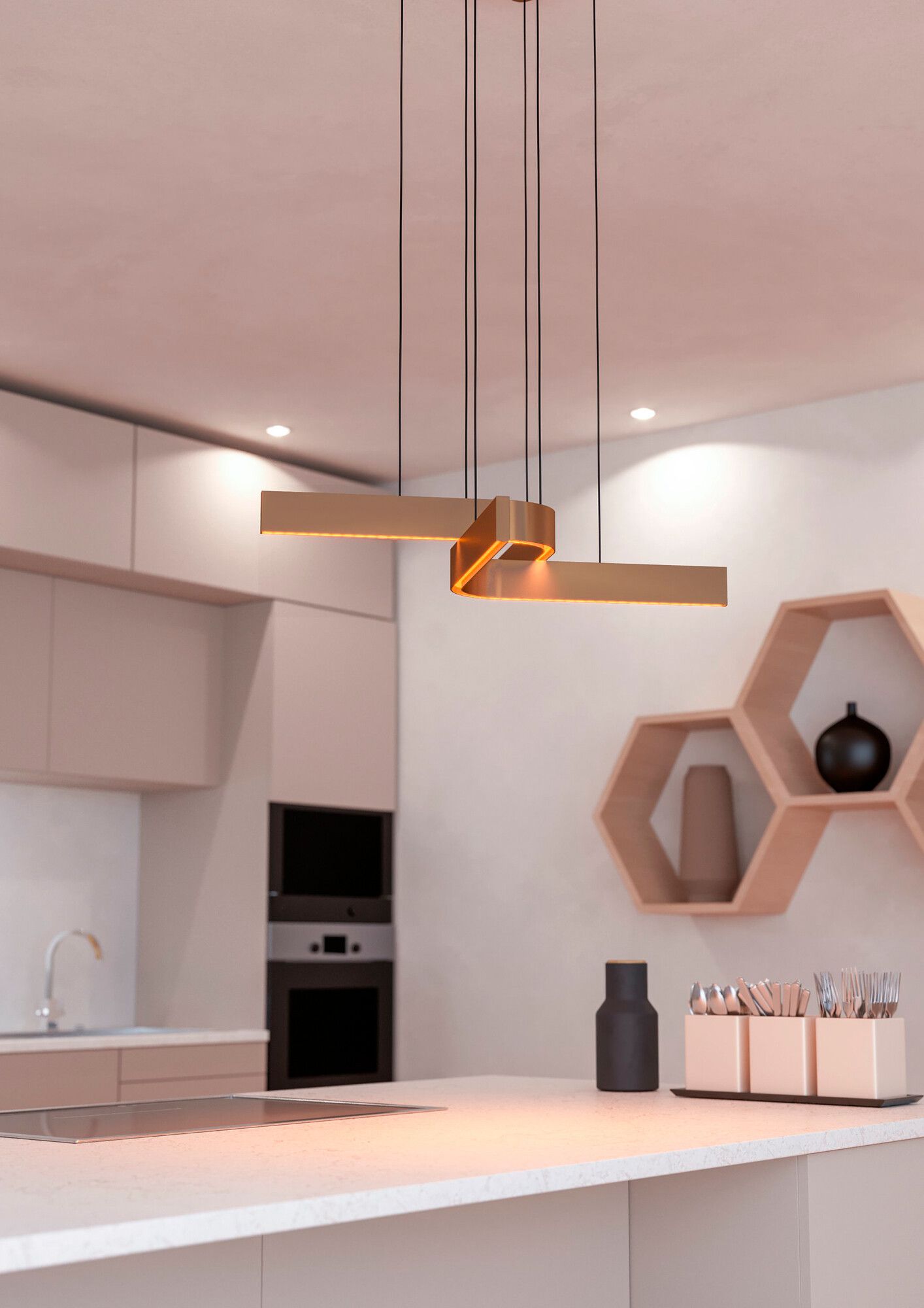 LED-Pendelleuchte Eglo FOLCINO-Z 32W 0…3720lm 2700…6500K DIM 640mm Bronze