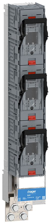 Barre de commutation HPC Hager FV+ NH3 1P 910A 400V 50kA raccordement à vis