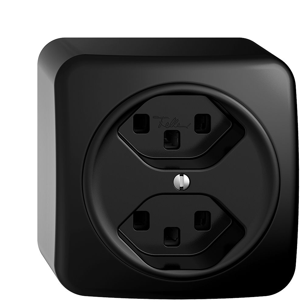 Presa AP 2×T23 STANDARDdue nero