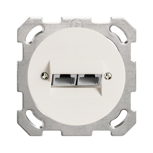 UP-Dose 2×RJ45/u 4P getr.ws ITplus PM 58mm