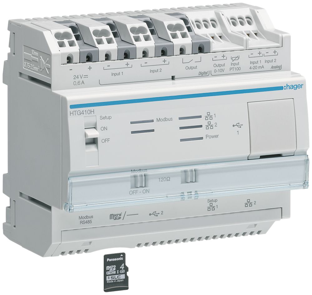 REG-Energiemonitoring-Server Hager agardio.manager Micro SD