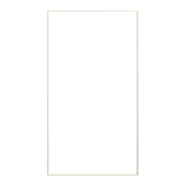 Cadre complémentaire EDIZIOdue prestige 4×2 blanc
