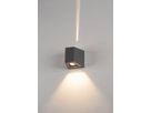 LED-Wandleuchte SLV OUT Beam up/Flood down, 18W 1400lm 3000K IP44 anthrazit