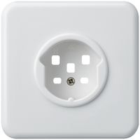 UP-Frontset HA basico für Steckdose Typ 25 mit Steckklemmen weiss