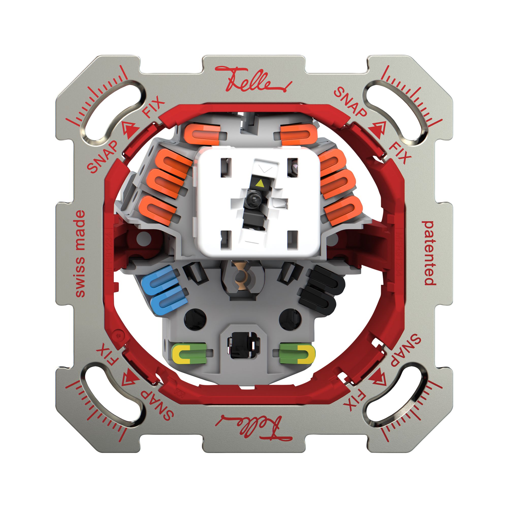 Combinazione INC Feller SNAPFIX® S6L+T13 lat.gi
