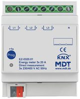 Compteur d'énergie KNX AMD MDT EZ-0320.01 1L/3L 20A direct 4UM