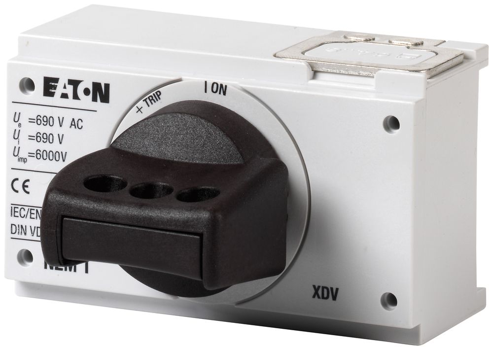 Manette rotative ETN NZM1-XDV verrouillable gris/noir