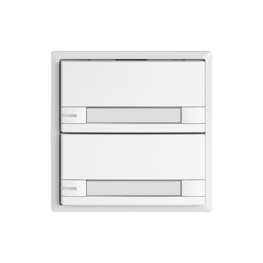 Pulsante KNX RGB EDIZIO.liv SNAPFIX® sensore temp.RGB-LED targ.2× com.2T bi