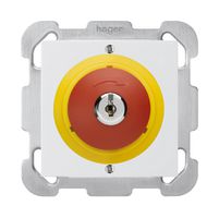 Contact pivotant à clé ENC kallysto B ARRÊT D'URGENCE blanc