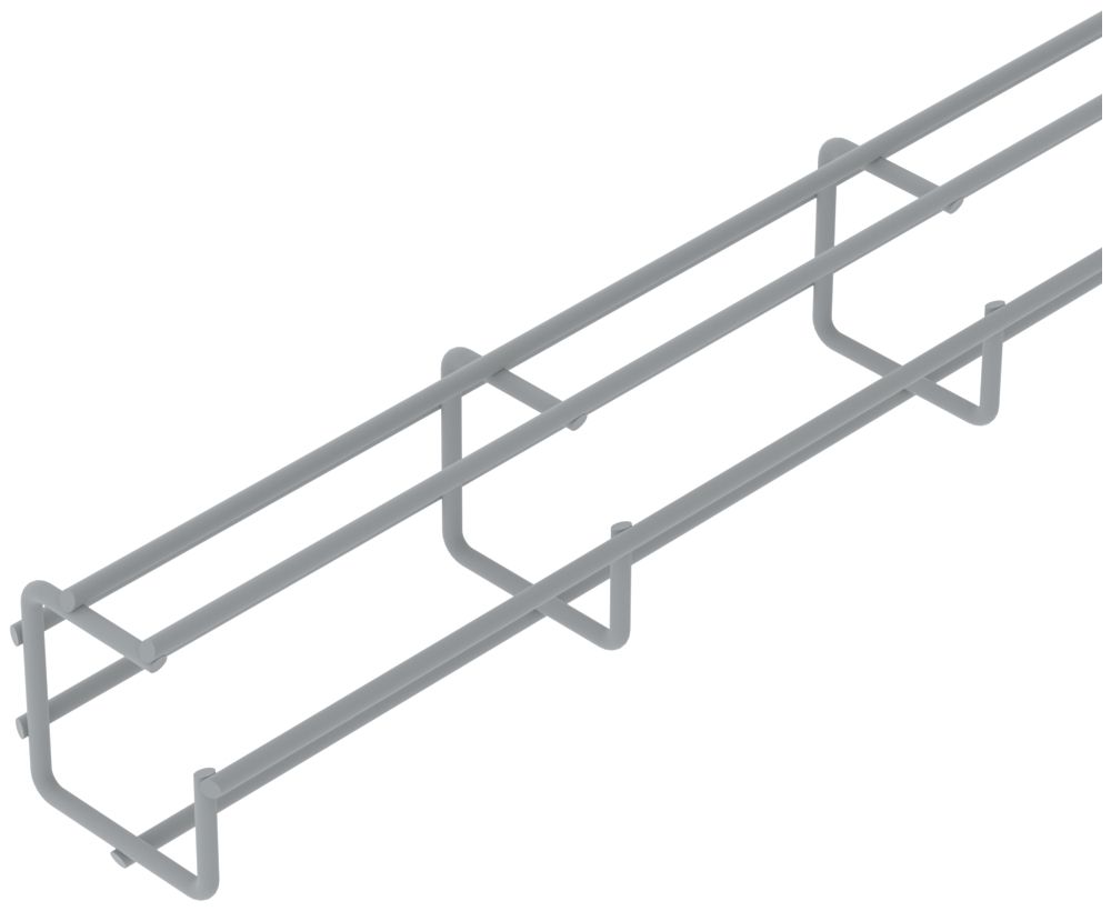 Caniveau à grille Bettermann G-GR 50×50×3000mm, ac. NG-10, s.halogène grc
