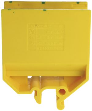 Borne de dérivation Woertz 35…70mm² 150A 800V vis 2×1 barre G vert/jaune
