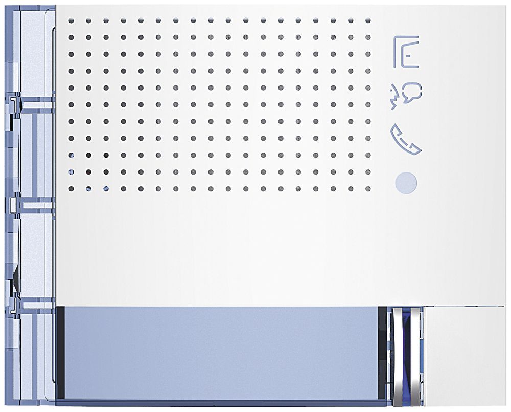 Frontblende für Tür-Lautsprecher-Modul Sfera mit 1 Ruftaste weiss