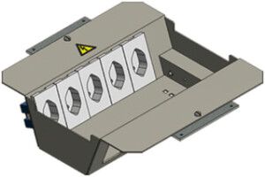 Einbausatz BAK SB 2×5 FLF stehend weiss