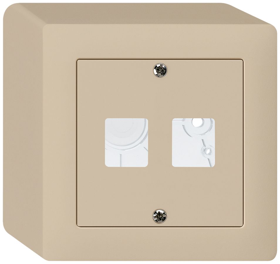 Kit frontale AP kallysto Q per 2 moduli beige