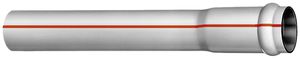 Kabelschutzrohr Symalit Ø80mm L=5m hellgrau mit Muffe+Dichtung KRSEM-H