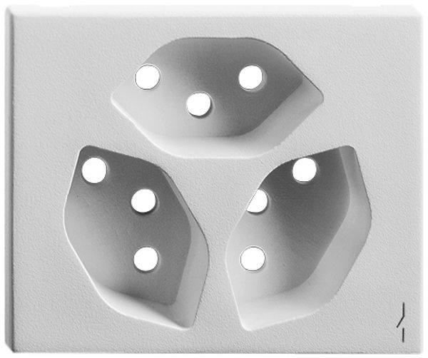 EB-AbdeckSet FH FLF 3×T13 1S weiss