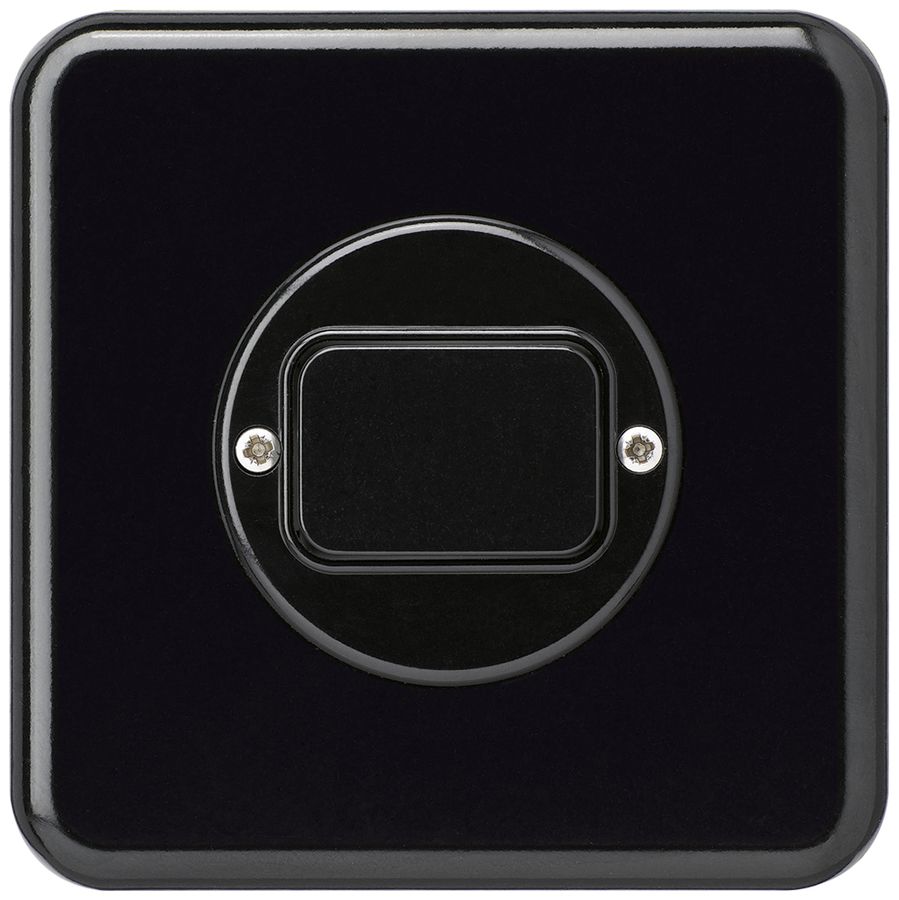 UP-Tastdimmer 25…500VA basico schwarz, Phasenanschnitt